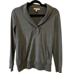 BANANA REPUBLIC Men’s Charcoal Gray Long Sleeve Sweater, Size XS